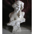 Custom hand carved elegant female marble busts sculpture